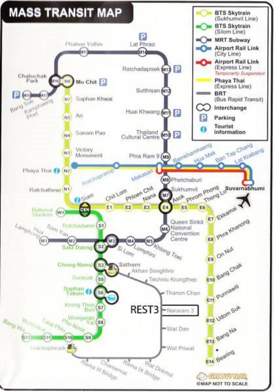 Rest 3 Vandrerhjem Bangkok Eksteriør bilde