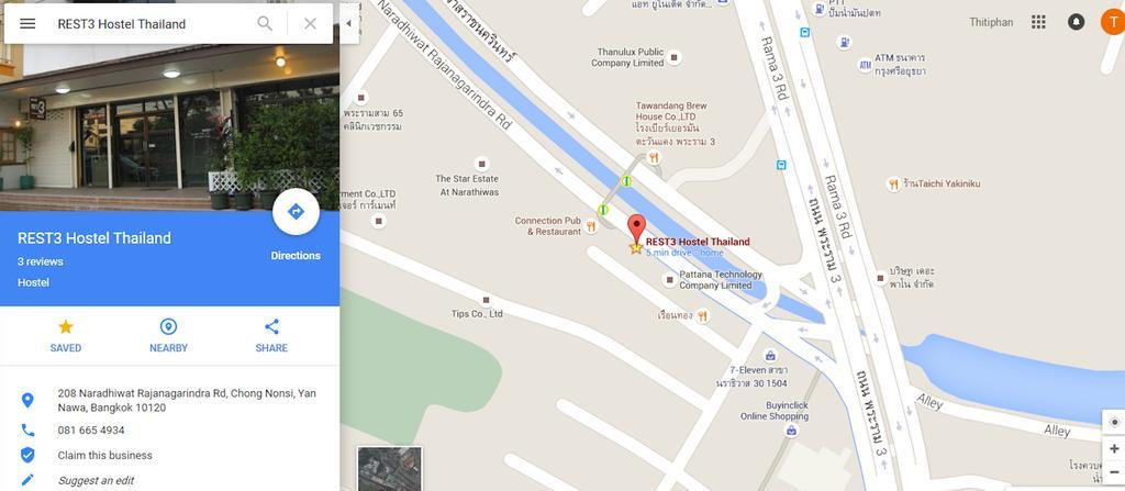 Rest 3 Vandrerhjem Bangkok Eksteriør bilde